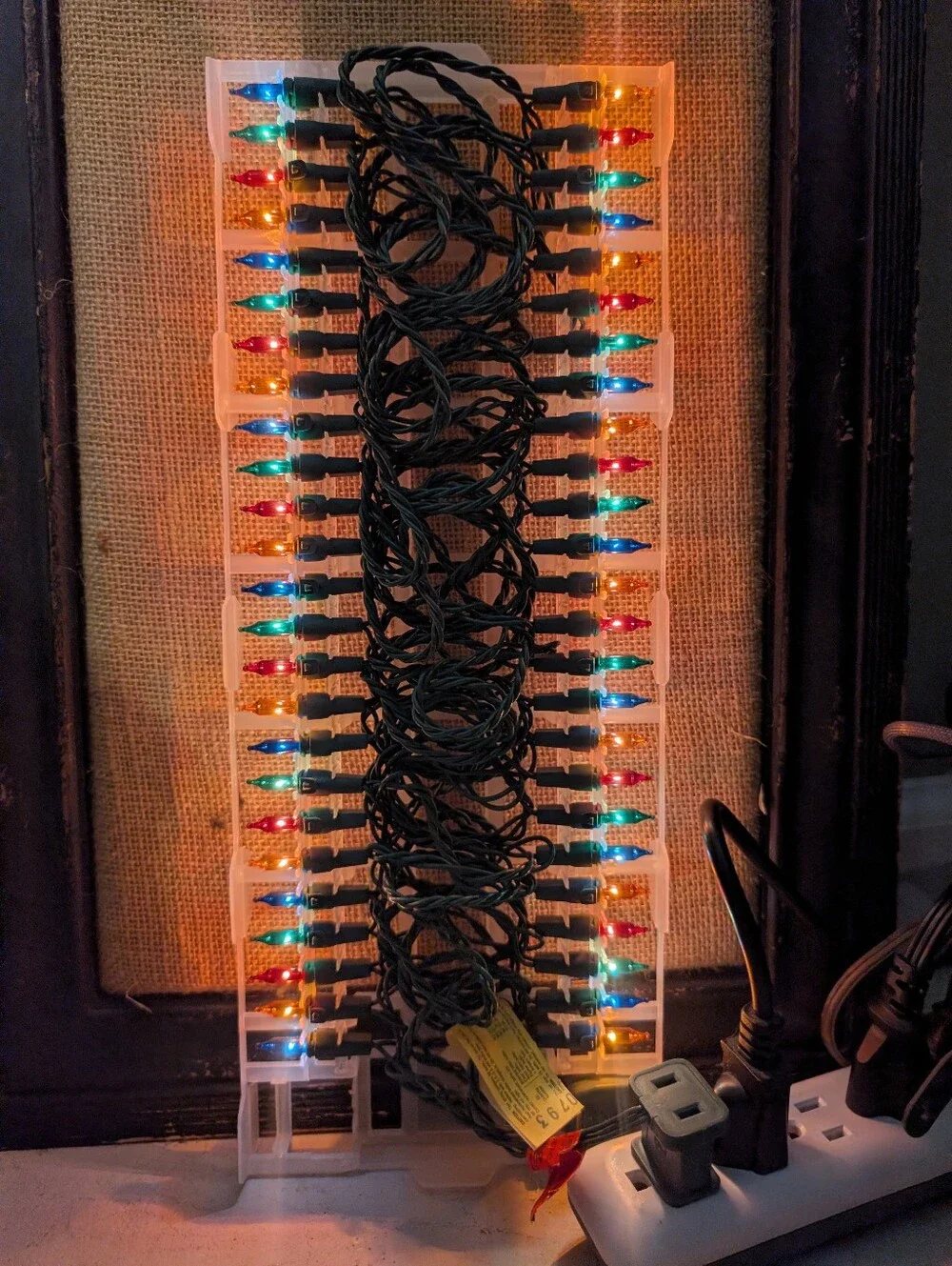 NEW IN BOX 1980's GE String-A-Long 50 Multicolor Nostalgic Mini Christmas Lights